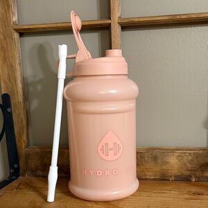 HydroJug pink sand Hydration Bottle with straw